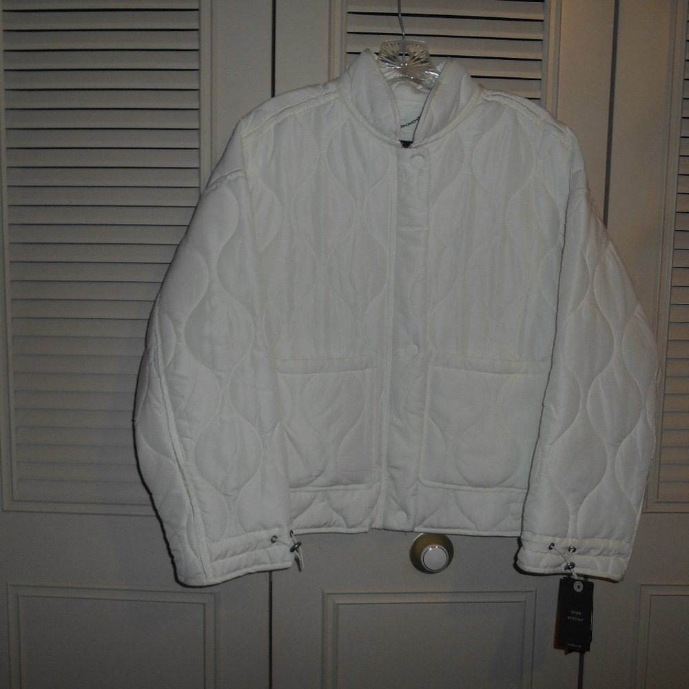 "LUCKY BRAND" New w/TAGS (Orig. $178) Crop Women's Small Wh. PUFFER JACKET